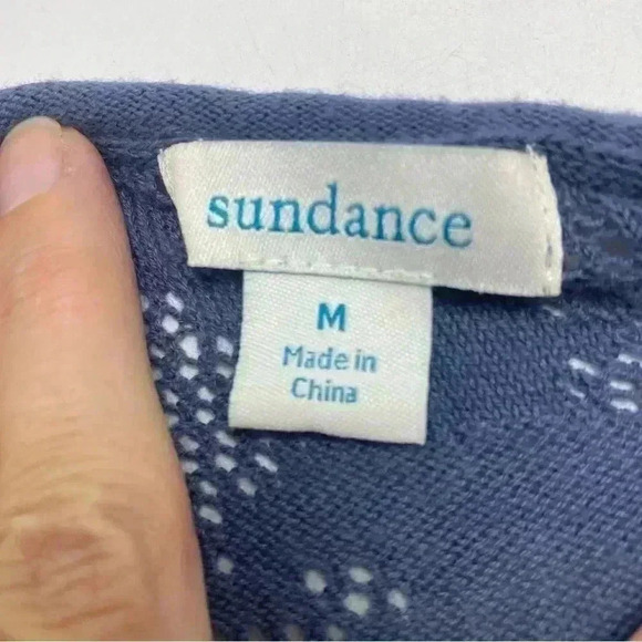 Sundance sweater knit Dress Vacation swim Coverup Boho Silk blend size medium - Picture 3 of 4